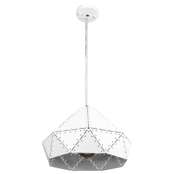 Lampa Sufitowa Wisząca Metalowa APP237-1CP Biała