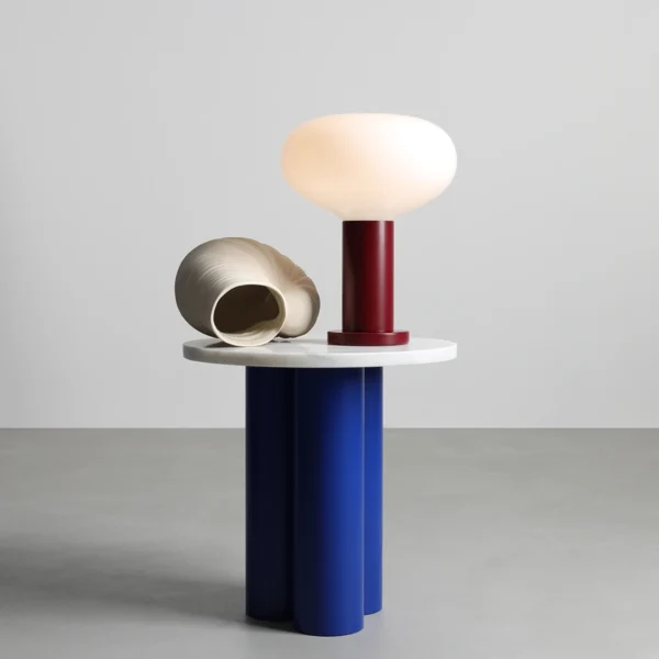 Lampa stołowa nowoczesna Aldex FLO M 7000B27_M bordowa 1×E14