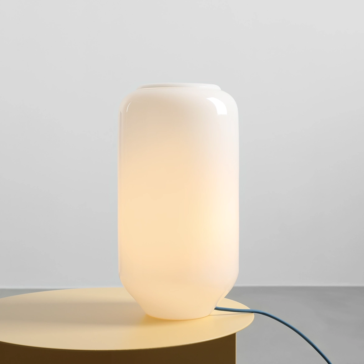 Lampa stołowa minimalistyczna Aldex FLASK M 8500B31_M biała / szafirowa 1×E27 - obrazek 2