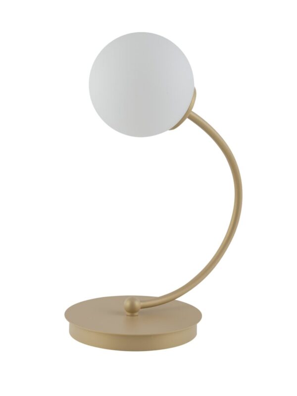 Lampa stołowa w stylu modern classic VELVET złoty beż, 1 × G9 – Sigma Lighting 50303