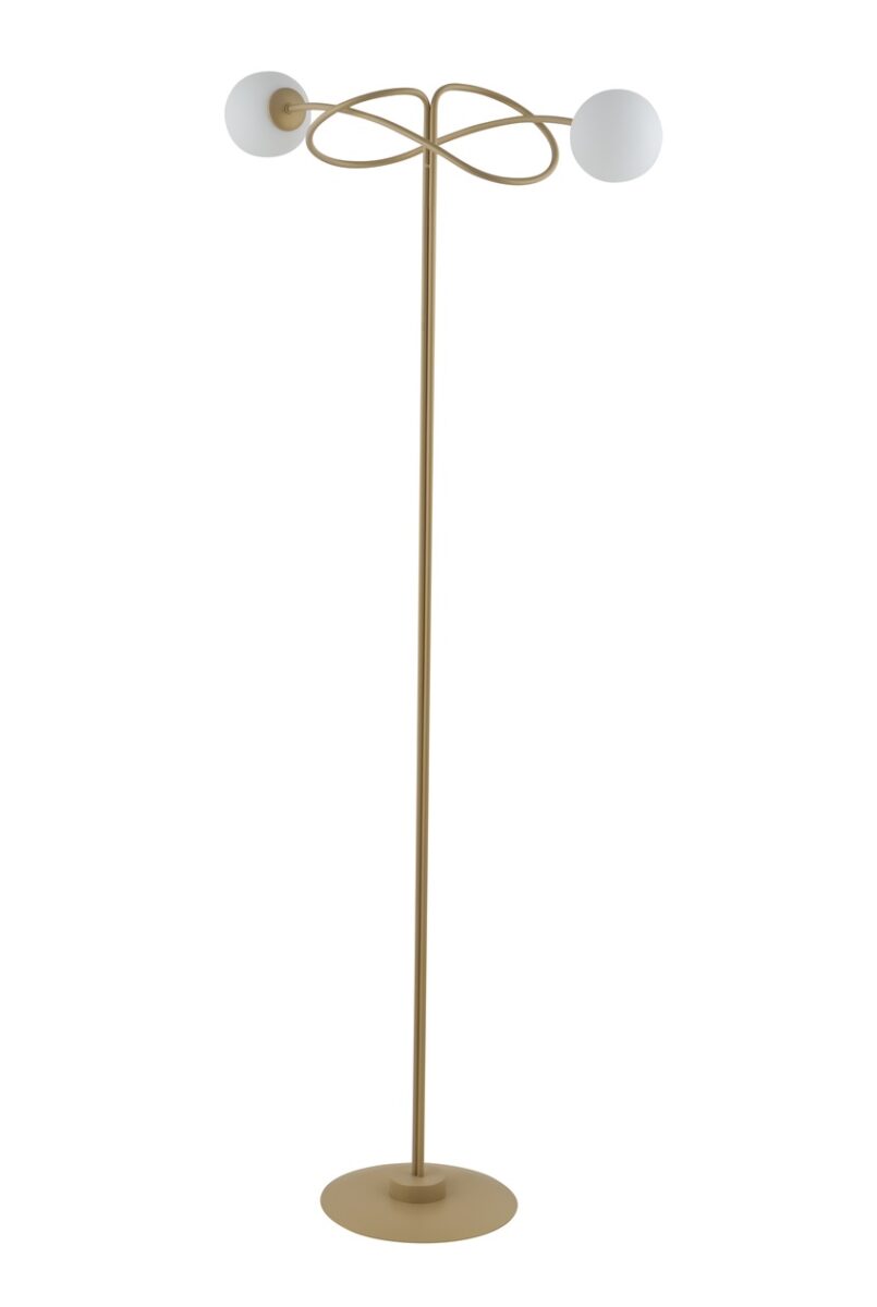 Lampa podłogowa w stylu modern classic VELVET podłogowa złoty beż, 2 × G9 – Sigma Lighting 50304