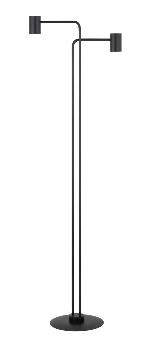 Lampa podłogowa minimalistyczna LUIS czarny, 2 × GU10 – Sigma Lighting 50355