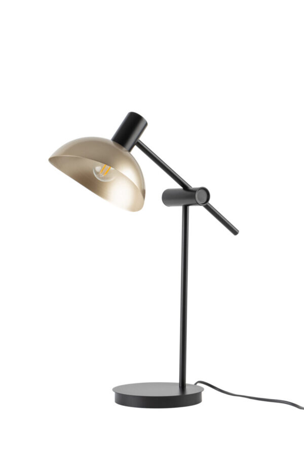 Lampa stołowa nowoczesna ARTIS czarny/złoty, 1 × E14 – Sigma Lighting 50357