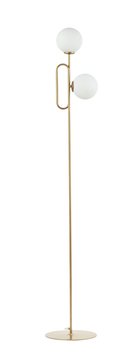 Lampa podłogowa w stylu glamour TES podłogowa złoty, LED – Sigma Lighting 50362