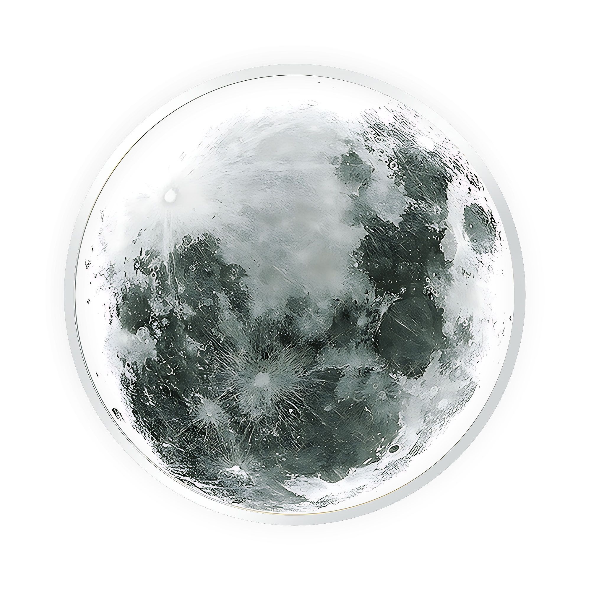 Lampa sufitowa APP1806-CW Moon plafon LED BIAŁA