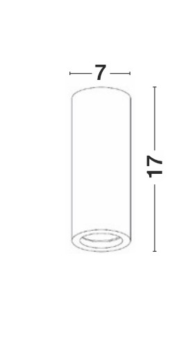 Reflektor sufitowy minimalistyczny Luces Exclusivas ELDORADO, biały, 1 × GU10, Ø 7 cm – LE61503 - obrazek 2