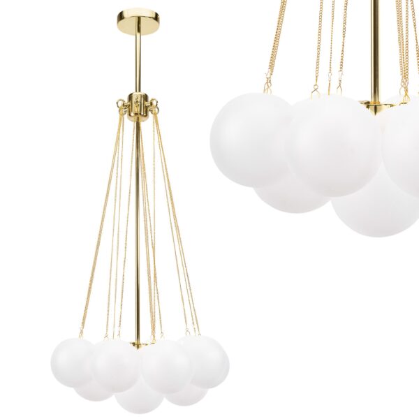 LAMPA SUFITOWA WISZĄCA APP1688-12CP Złota