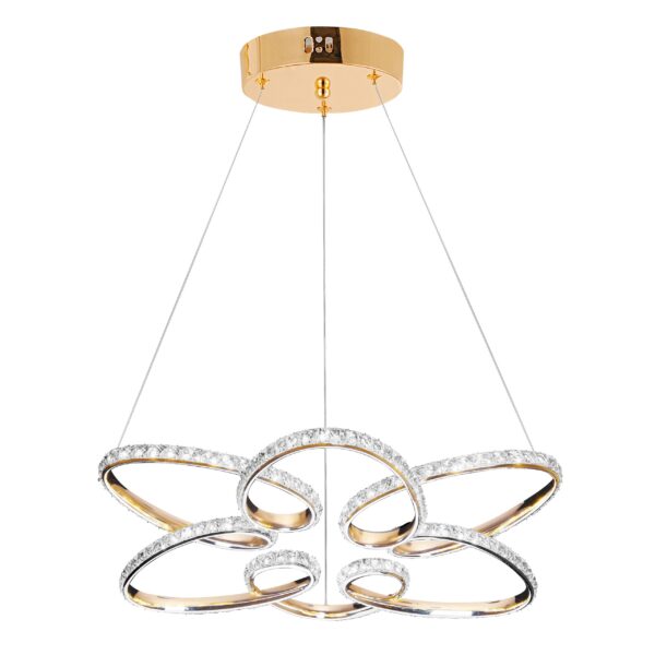 LAMPA WISZĄCA LED G001-CP ZŁOTA