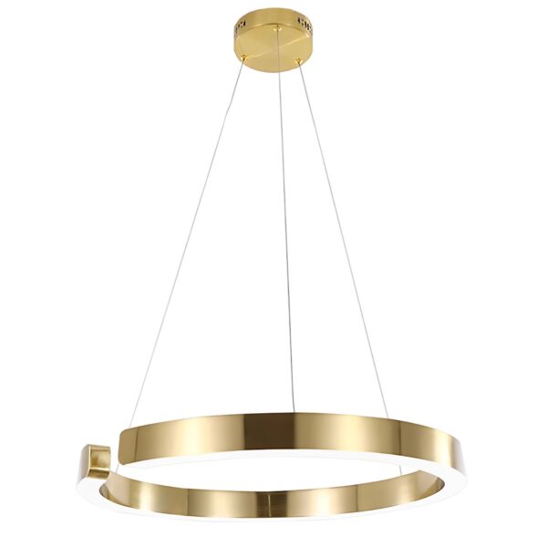 LAMPA WISZĄCA LED LHJ053-CP1 C ZŁOTA SZCZOTKOWANA 60CM