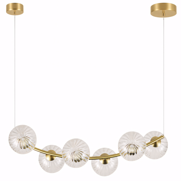LAMPA SUFITOWA WISZĄCA G133-6CP Złota
