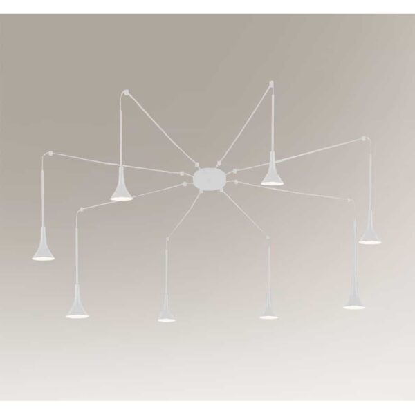 Lampa wisząca Antigo HIDA – biała, LED, 3000 K – 7981