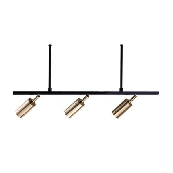 Lampa wisząca Antigo HUSA – czarna, 3 × GU10 – 8335