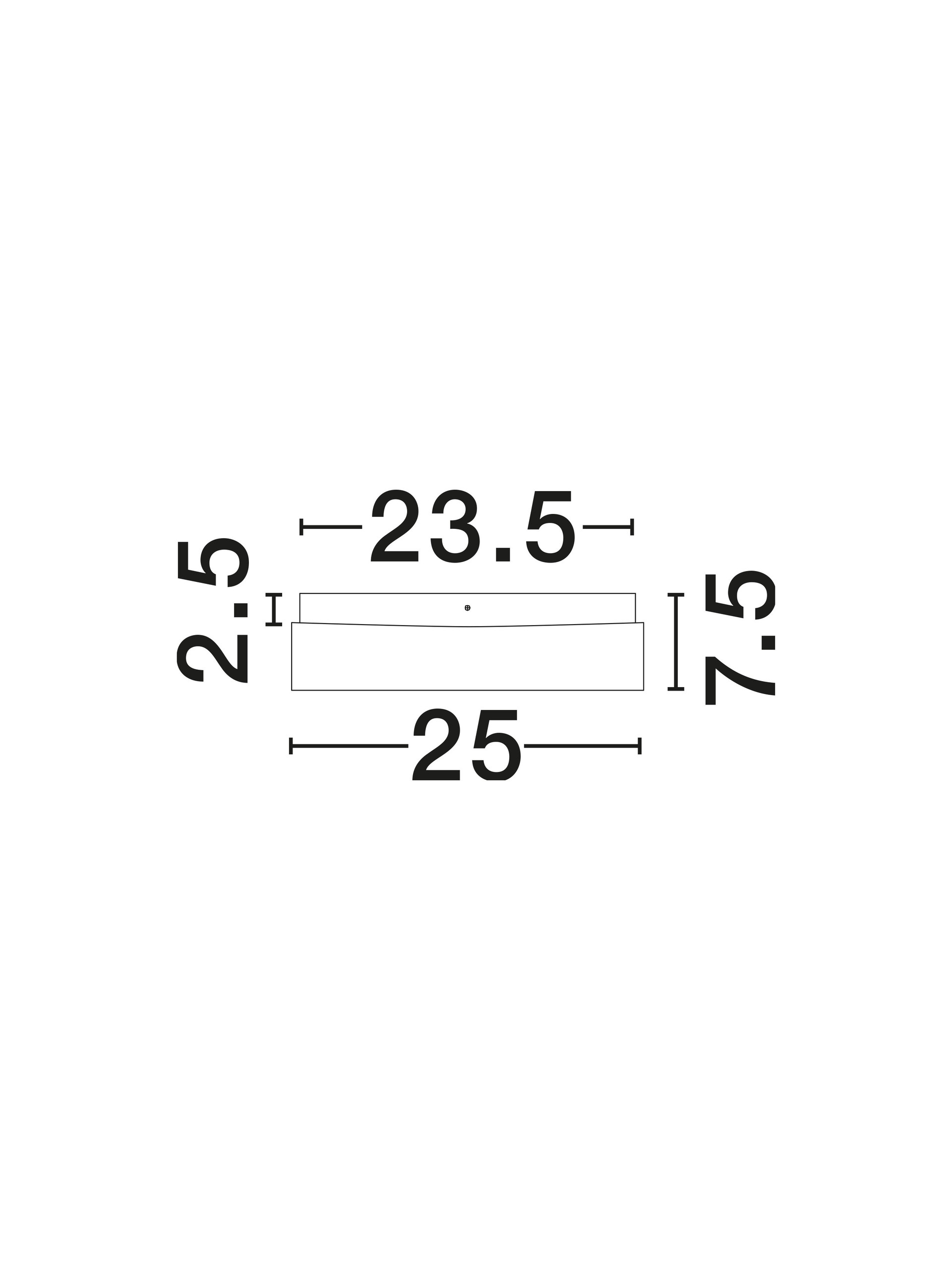 Plafon łazienkowy minimalistyczny Luces Exclusivas LORENZO, biały, 1 × E27, szer. 25 cm – LE42448 - obrazek 3