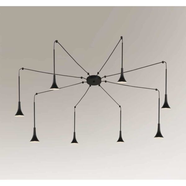 Lampa wisząca Antigo HIDA – czarna, LED, 3000 K – 7980