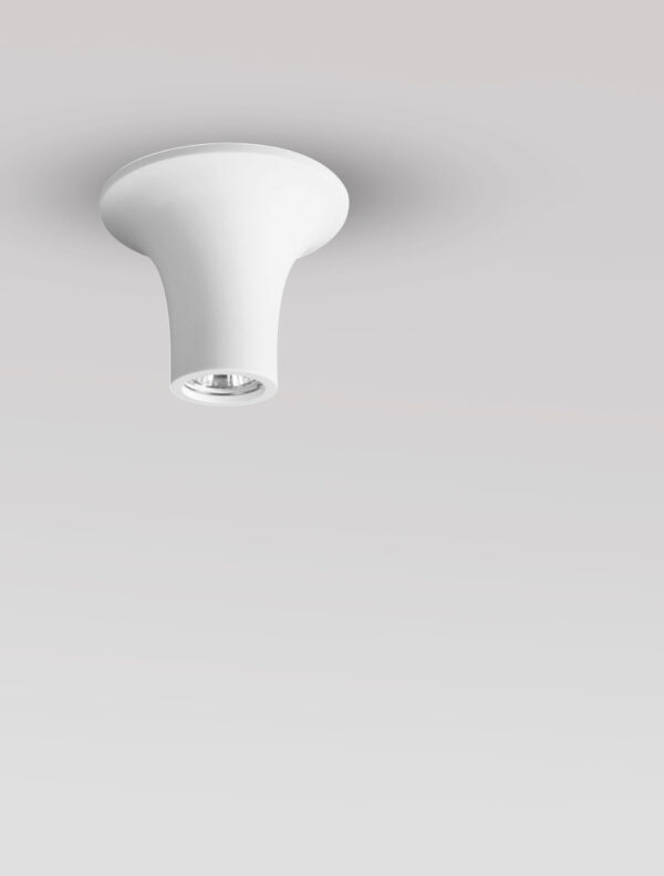 Reflektor sufitowy minimalistyczny Luces Exclusivas ELDORADO, biały, 1 × GU10, Ø 6,8 cm – LE61505