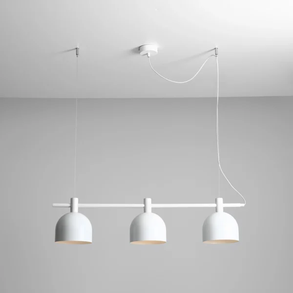Lampa wisząca minimalistyczna Aldex BERYL 3 976E biała 3×E27