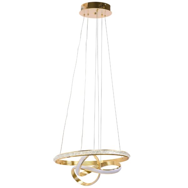 LAMPA SUFITOWA WISZĄCA LED LHJ035-CP ZŁOTA