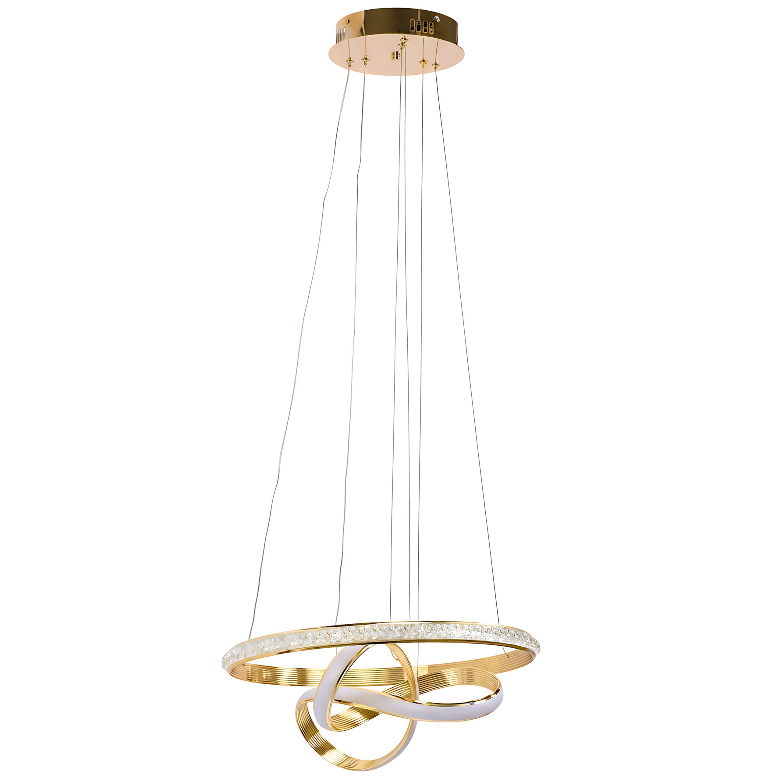 LAMPA SUFITOWA WISZĄCA LED LHJ035-CP ZŁOTA