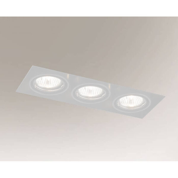 Oprawa wpuszczana Antigo OMURA – biała, 3 × GU10 – 7310