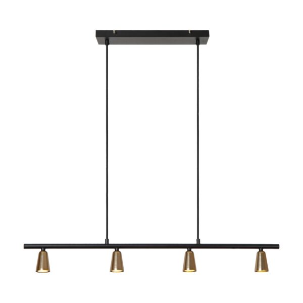 Lampa wisząca nowoczesna Lucide TIANA — szampańska, 4×GU10 — 65401/04/05
