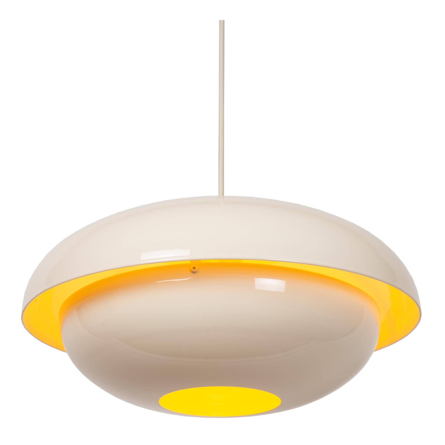 Lampa wisząca rustykalna Lucide YOUNES — kremowa, E27, Ø 40 cm — 65404/40/38 - obrazek 3