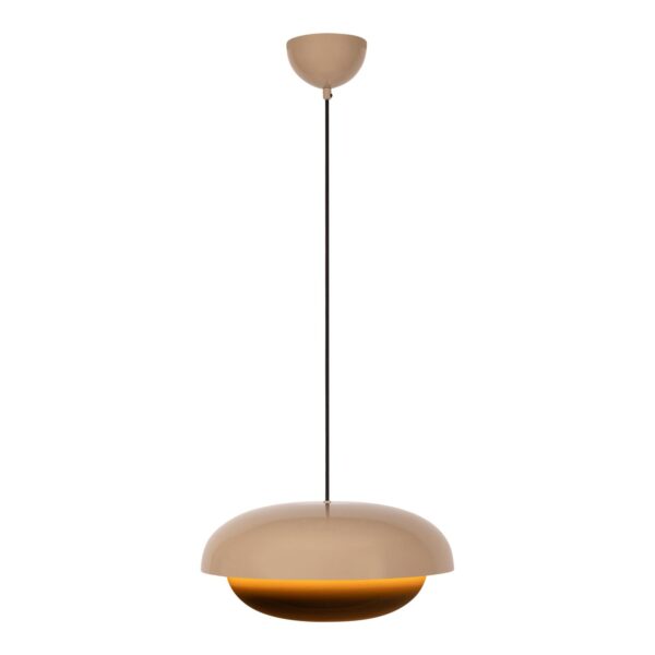 Lampa wisząca rustykalna Lucide YOUNES — taupe, E27, Ø 40 cm — 65404/40/41