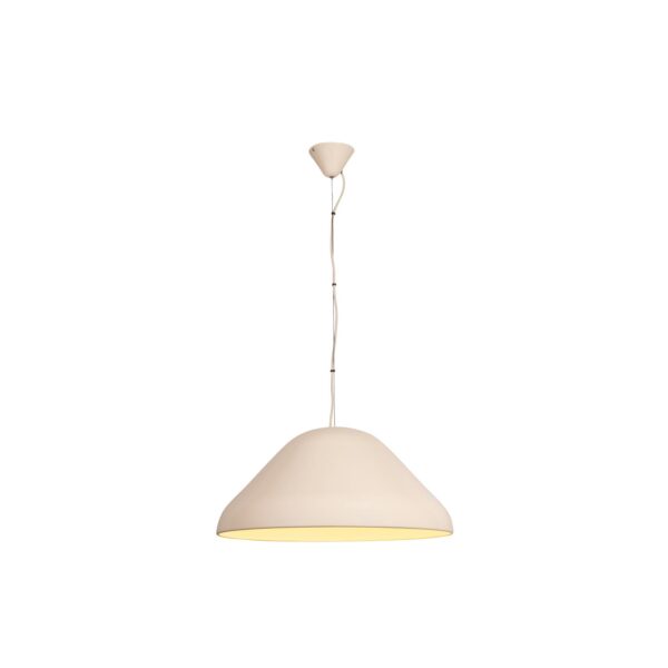 Lampa wisząca rustykalna Lucide ANDRES — kremowa, E27, Ø 56 cm — 65405/56/38