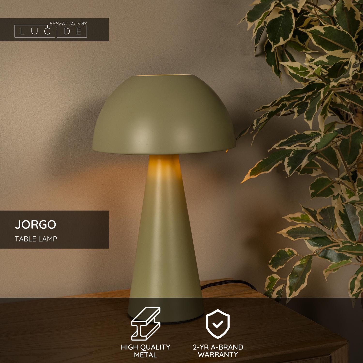 Lampa stołowa nowoczesna Lucide JORGO — zielona, E27, Ø 20 cm — 65500/01/33 - obrazek 3