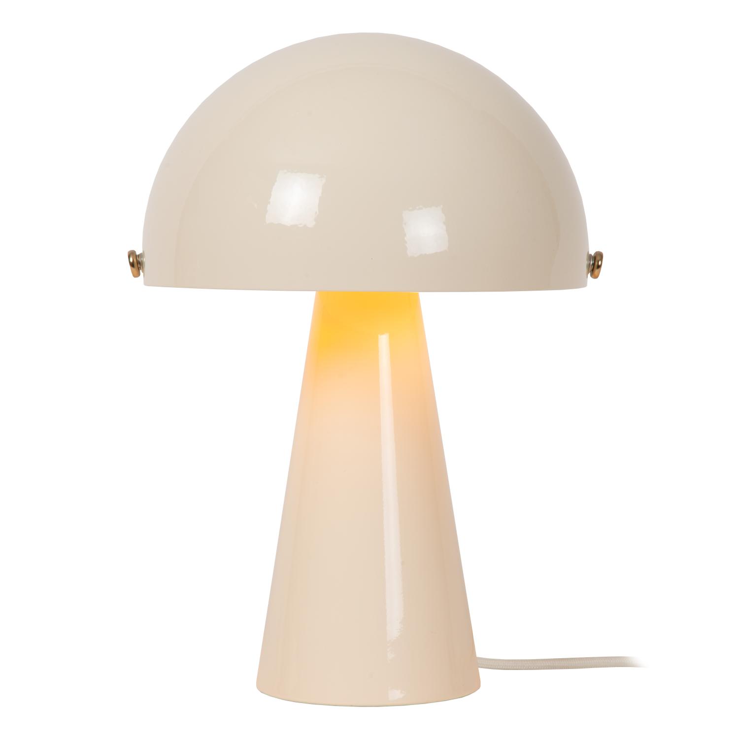 Lampa stołowa rustykalna Lucide BARONE — kremowa, E27, Ø 23 cm — 65502/33/38 - obrazek 3