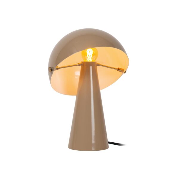 Lampa stołowa rustykalna Lucide BARONE — taupe, E27, Ø 23 cm — 65502/33/41
