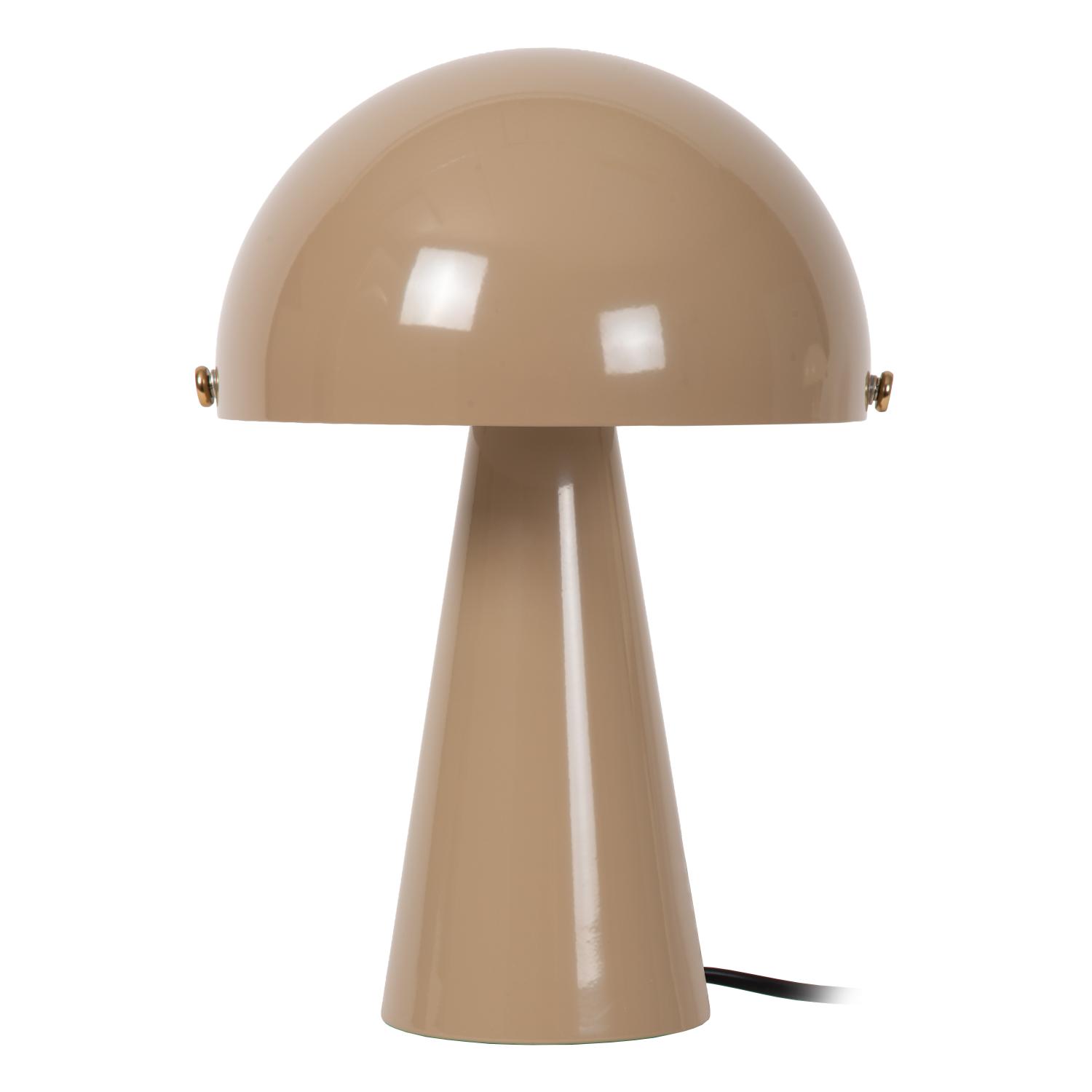 Lampa stołowa rustykalna Lucide BARONE — taupe, E27, Ø 23 cm — 65502/33/41 - obrazek 2