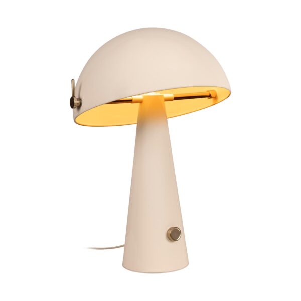 Lampa stołowa rustykalna Lucide BARONE — kremowa, E27, Ø 38 cm — 65502/52/38