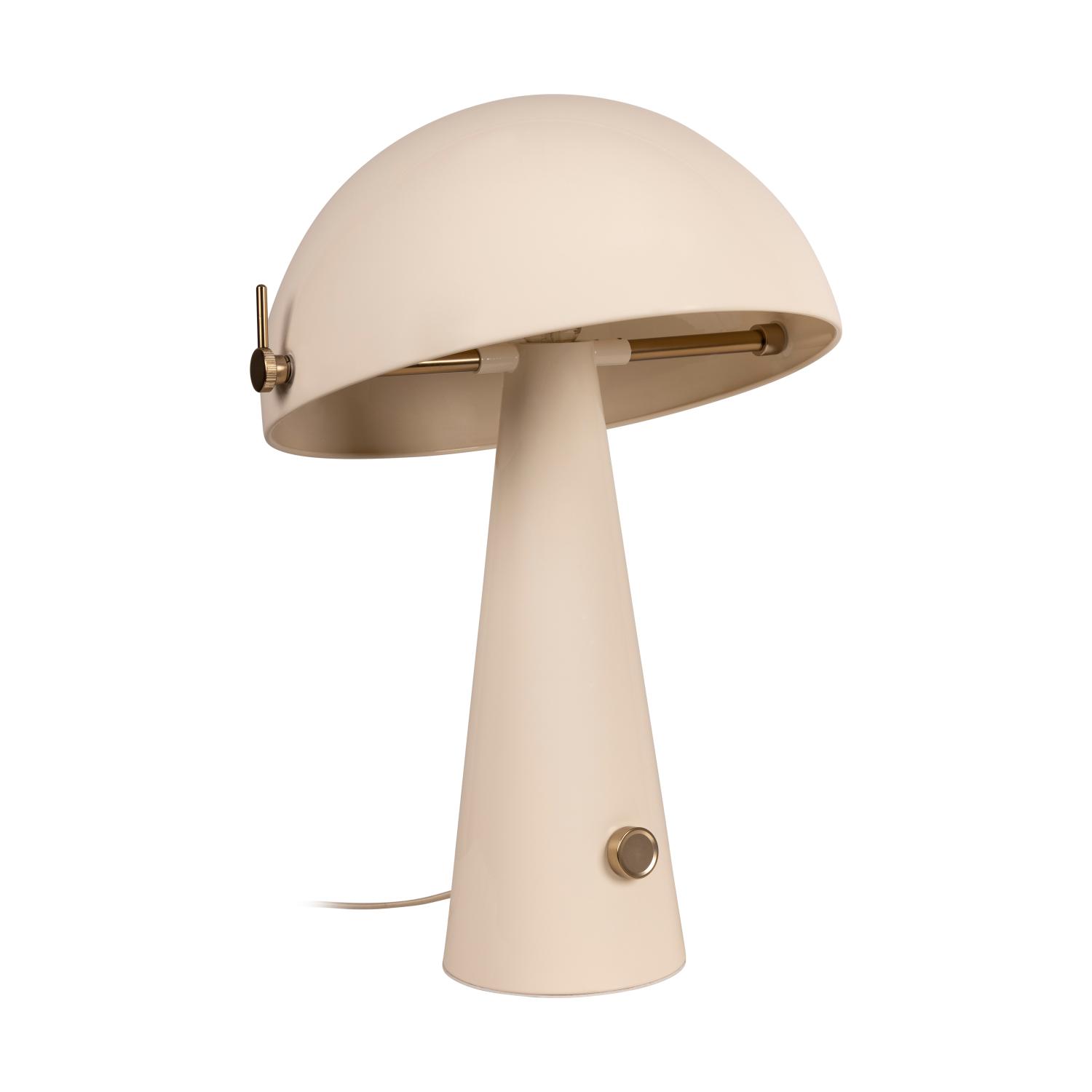 Lampa stołowa rustykalna Lucide BARONE — kremowa, E27, Ø 38 cm — 65502/52/38 - obrazek 2