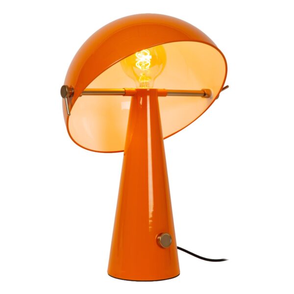 Lampa stołowa rustykalna Lucide BARONE — pomarańczowa, E27, Ø 38 cm — 65502/52/53