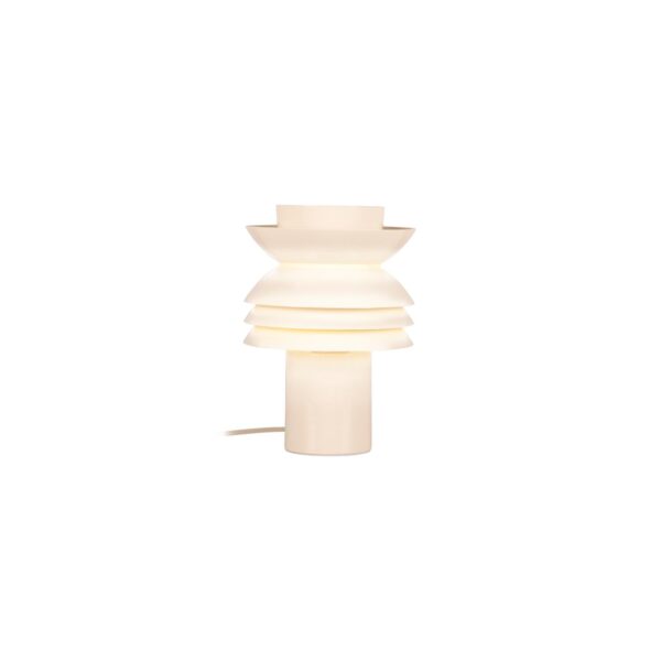 Lampa stołowa rustykalna Lucide YINDRA — kremowa, E27, Ø 17.5 cm — 65503/01/38