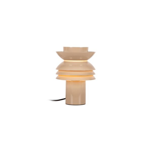 Lampa stołowa rustykalna Lucide YINDRA — taupe, E27, Ø 17.5 cm — 65503/01/41