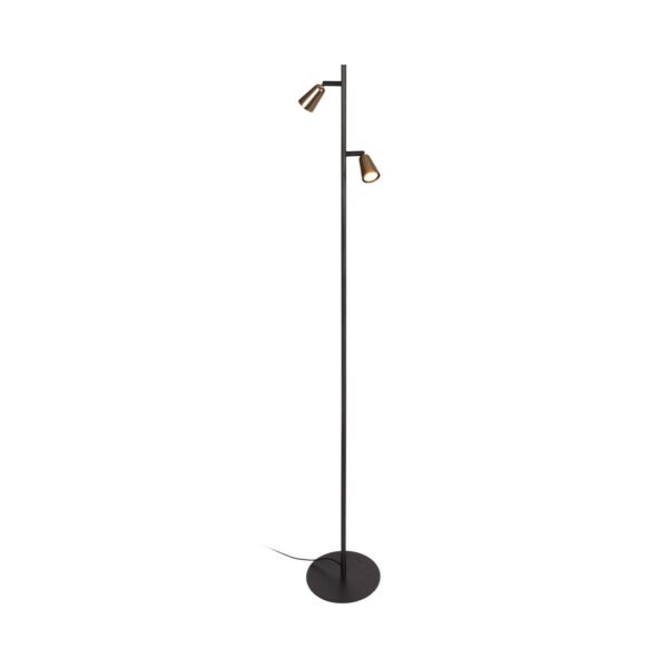 Lampa podłogowa nowoczesna Lucide TIANA — szampańska, 2×GU10 — 65701/02/05