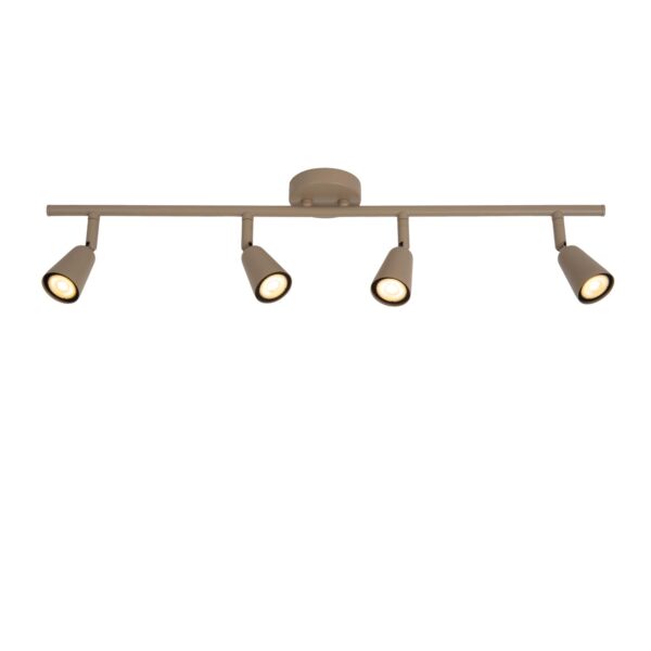 Spot sufitowy nowoczesny Lucide TIANA — taupe, 4×GU10 — 65901/04/41