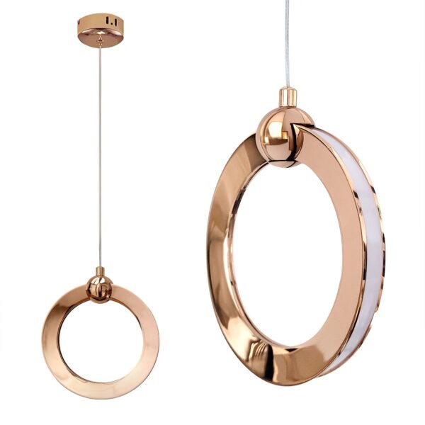 LAMPA SUFITOWA WISZĄCA LED LHJ101-1CP ZŁOTA