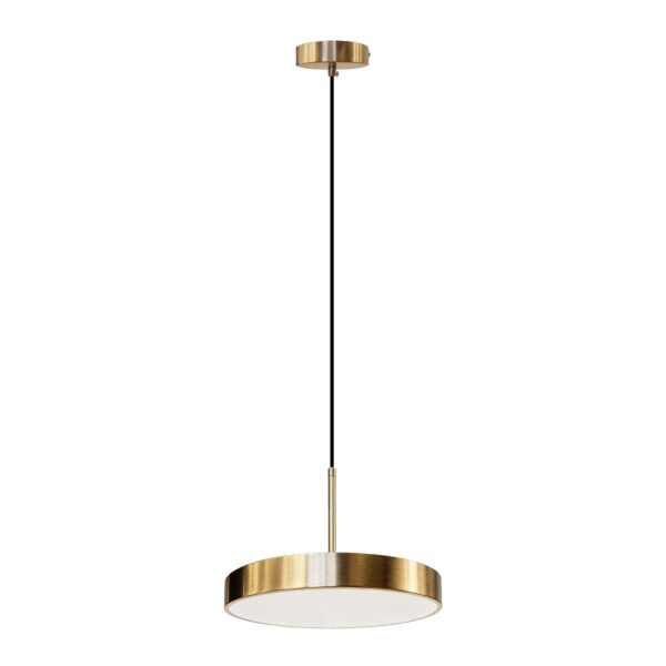 LAMPA SUFITOWA WISZĄCA LED APP1687-1CP 30CM ZŁOTA SZCZOTKOWANA