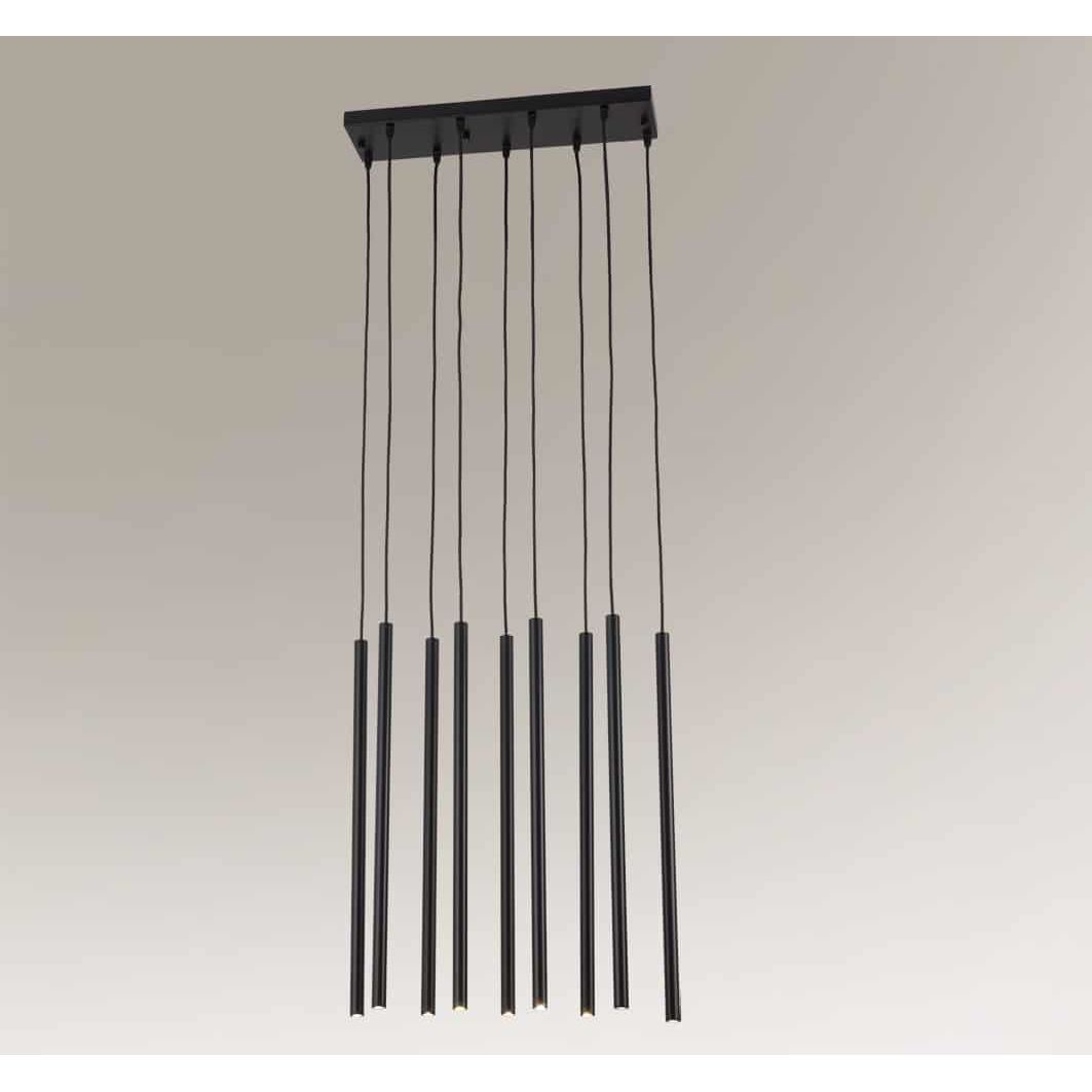 Lampa wisząca nowoczesna Antigo KOSAME – czarna, 9 × G9 – 7852