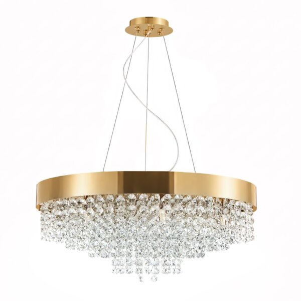 Lampa sufitowa wisząca APP1787-16CP 60 cm Złota