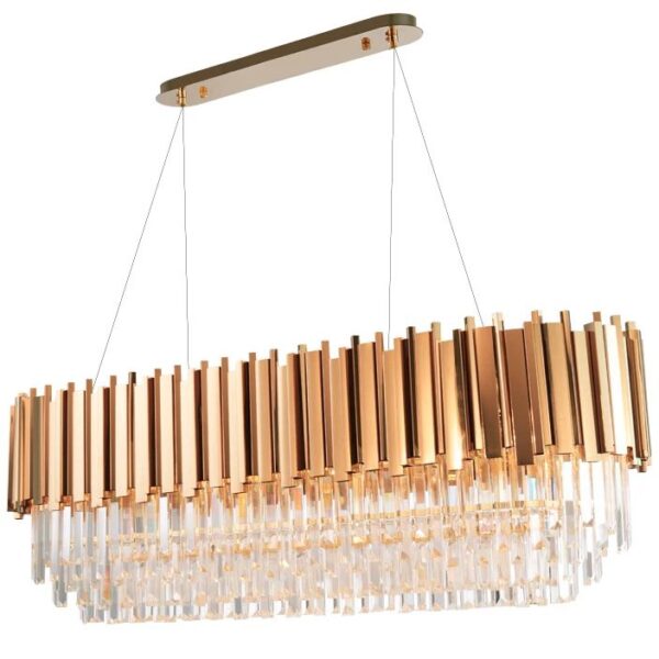 KRYSZTAŁOWA LAMPA SUFITOWA 312355 Złota
