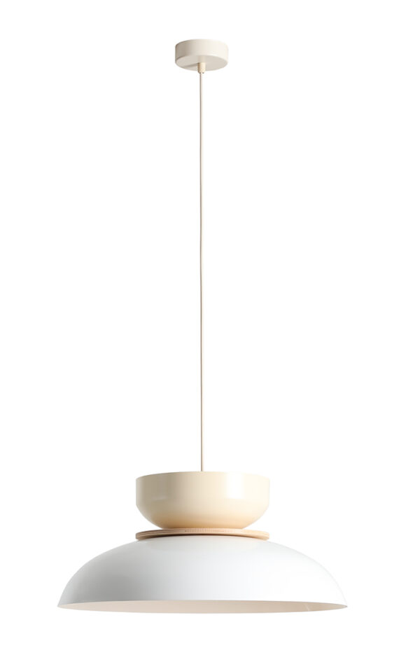Lampa wisząca nowoczesna Aldex ALDO LIGHT 1152G2_9_J biała / kremowa 1×E27