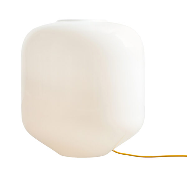 Lampa podłogowa minimalistyczna Aldex FLASK XL 8500B21_XL biała / żółta 1×E27