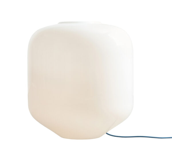 Lampa podłogowa minimalistyczna Aldex FLASK XL 8500B31_XL biała / szafirowa 1×E27