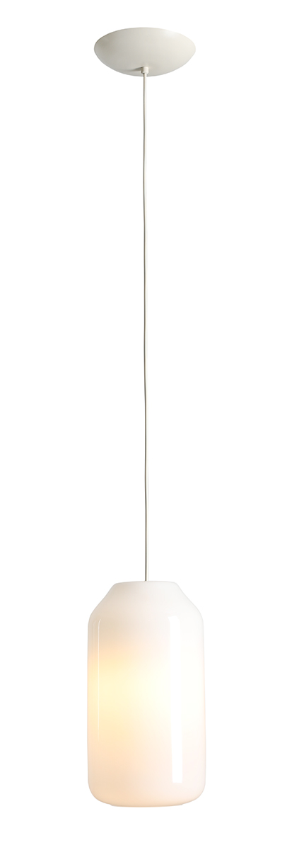 Lampa wisząca minimalistyczna Aldex FLASK M 8500G20_M biała / jasnokremowa 1×E27
