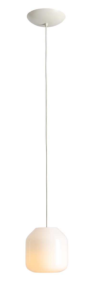 Lampa wisząca minimalistyczna Aldex FLASK S 8500G20_S biała / jasnokremowa 1×E14