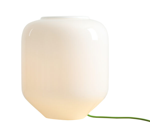 Lampa stołowa minimalistyczna Aldex FLASK L 8500B32_L biała / szałwiowa 1×E27