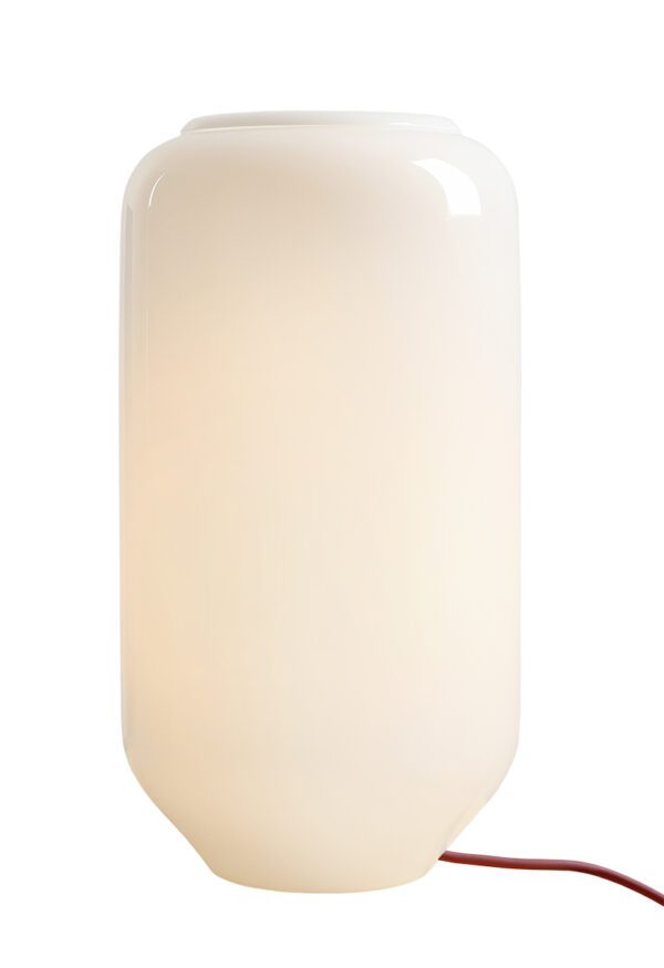 Lampa stołowa minimalistyczna Aldex FLASK M 8500B15_M biała / bordowa 1×E27